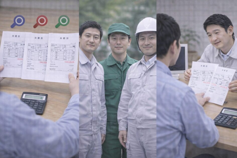 シロアリ駆除業者選びの比較軸（失敗しない相見積もり）