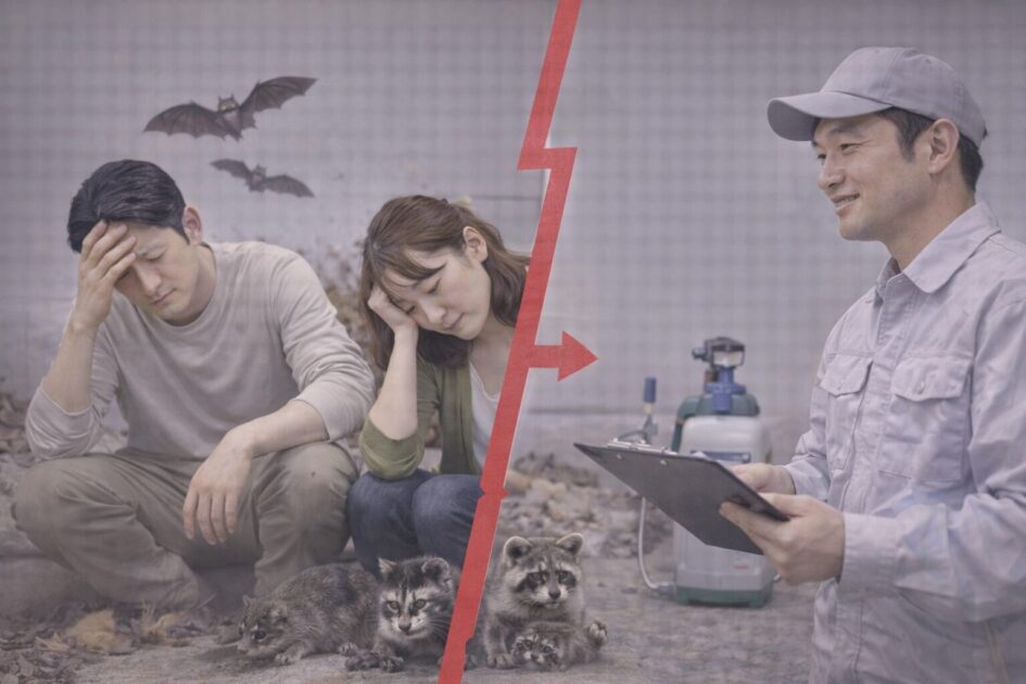 害獣駆除｜自力の限界ライン（ここからは業者に任せた方が早い）