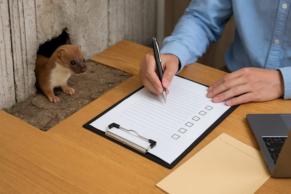 イタチ駆除業者を選ぶコツ｜同条件の相見積りテンプレ