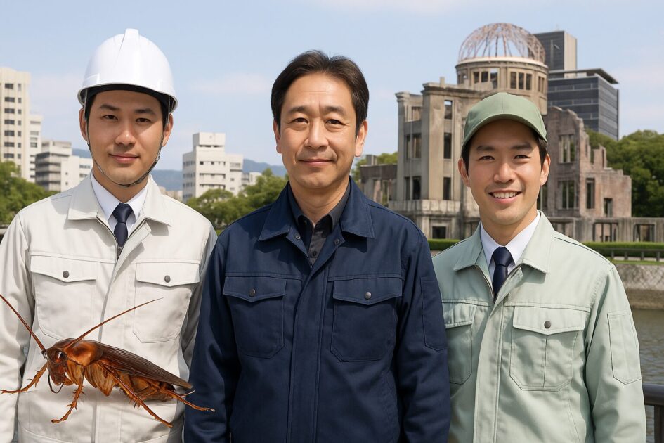 広島対応のゴキブリ駆除3サービス比較（害虫駆除110番・害虫駆除屋・駆除ザウルス）