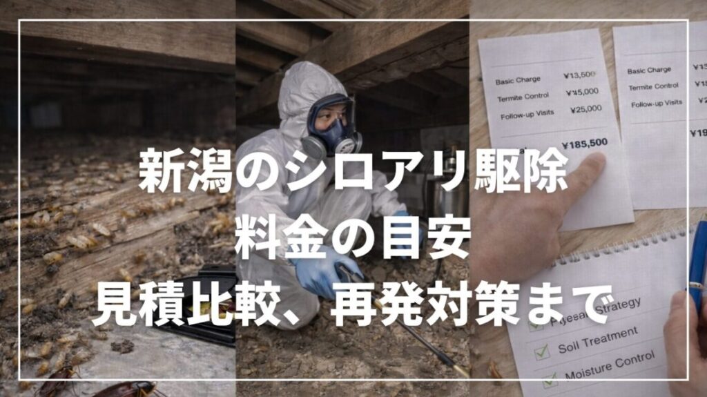 新潟のシロアリ駆除｜料金の目安と見積比較、再発対策まで