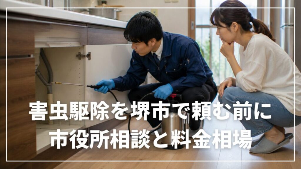 害虫駆除を堺市で頼む前に｜市役所相談と料金相場