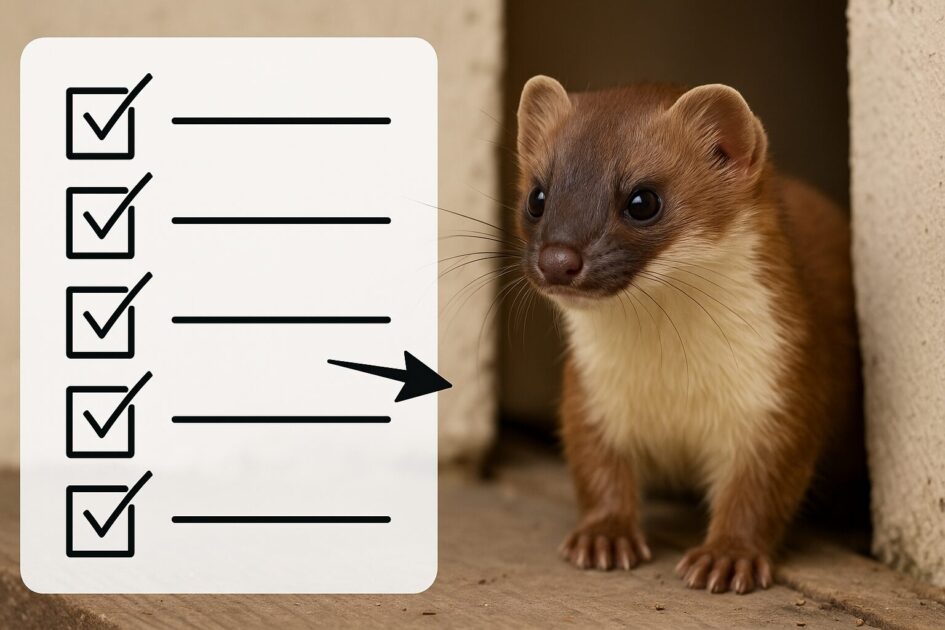 イタチ駆除業者を選ぶときのチェックポイントと赤旗サイン