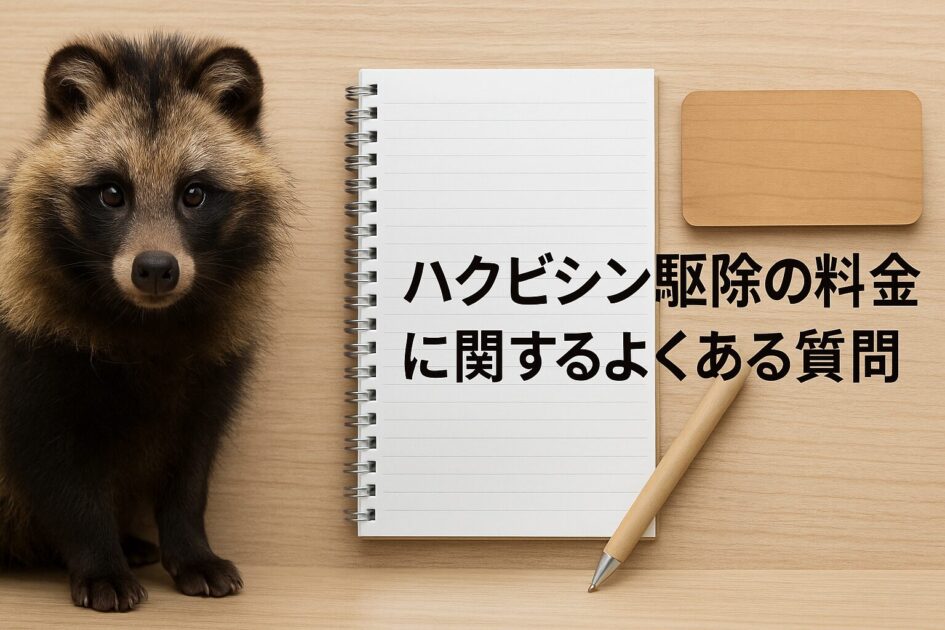 ハクビシン駆除の料金に関するよくある質問(FAQ)