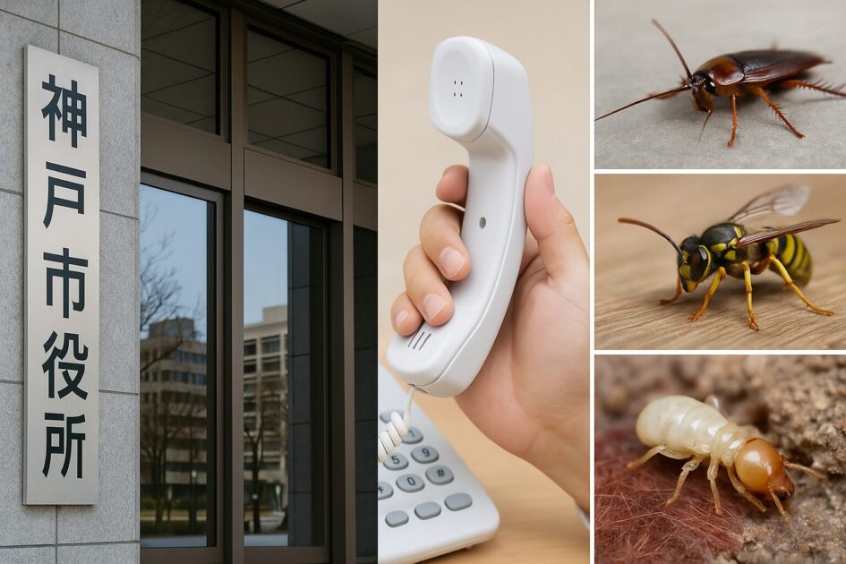 神戸市で害虫駆除を相談できる窓口｜市役所・生活衛生ダイヤルの役割