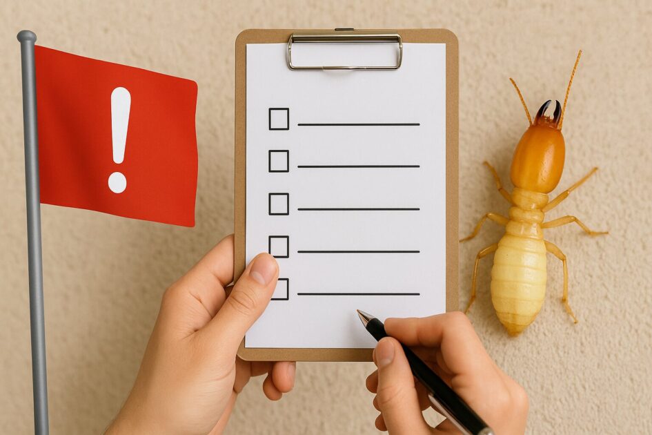 悪質なシロアリ駆除業者の「赤旗サイン」チェックリスト