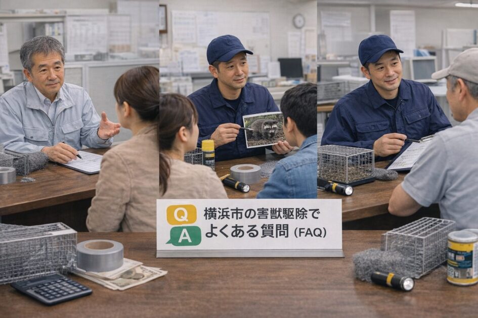 横浜市の害獣駆除でよくある質問(FAQ)
