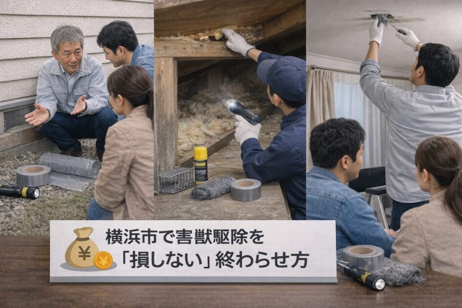 横浜市で害獣駆除を「損しない」終わらせ方