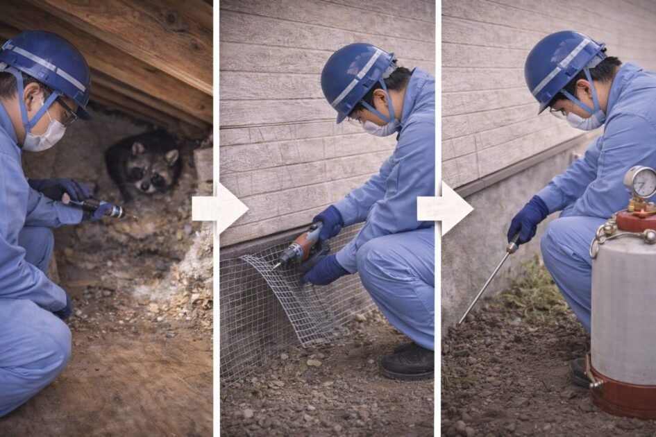 福岡の害獣駆除は「被害範囲」→「封鎖」→「再発防止」で決まる