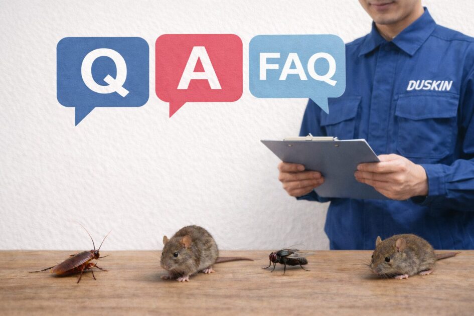 害虫駆除ダスキンでよくある質問（FAQ）