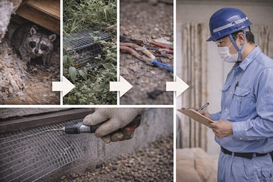 害獣駆除業者に頼むべきサイン（早いほど総額が増えにくい）