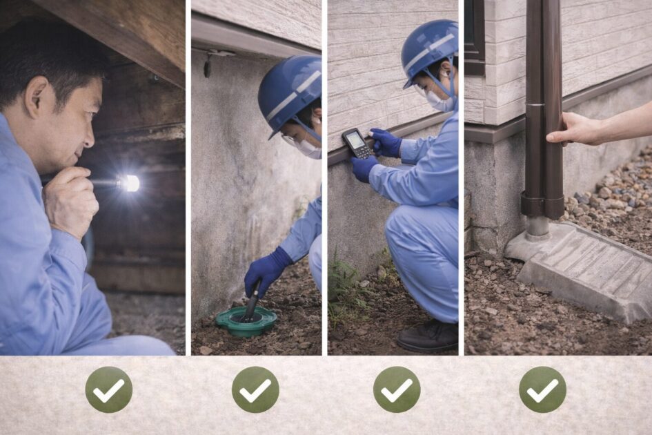 シロアリ駆除施工後に再発させない｜薬剤だけに頼らない予防チェック