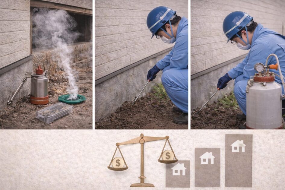 シロアリ駆除料金の目安｜薬剤・工法×坪数でどう変わる？