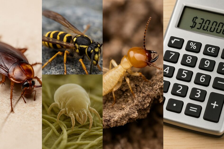 害虫駆除を名古屋で頼んだときの料金相場【代表的なケース】