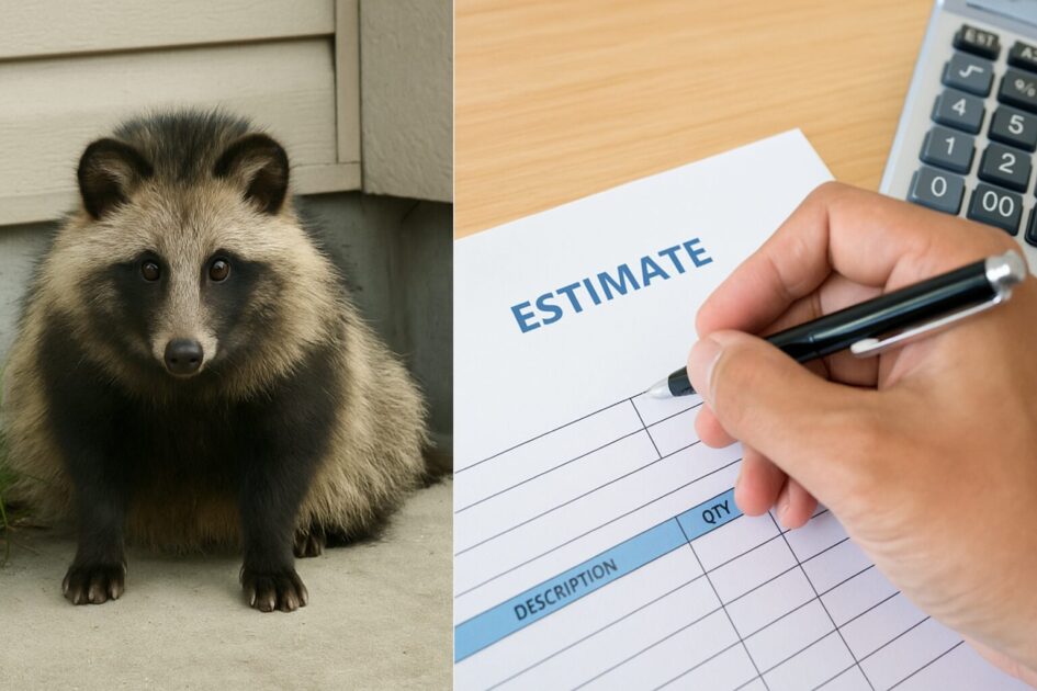 ハクビシン駆除|【比較】自力対策と業者依頼の費用・リスクの違い