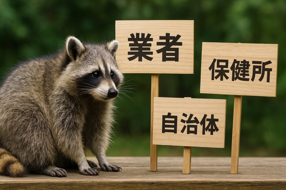 アライグマ駆除でおすすめの相談先と使い分け