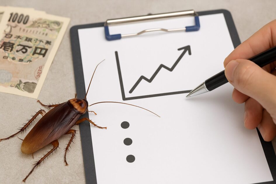 大阪のゴキブリ駆除の費用相場と、料金が変わるポイント