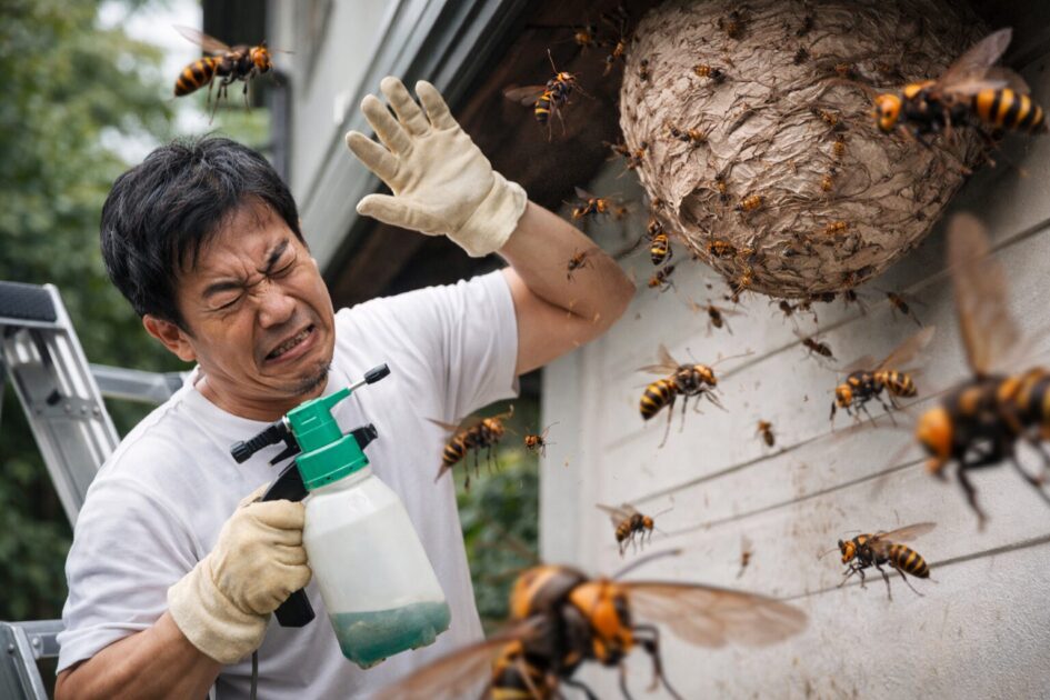 スズメバチ駆除業者に頼むべき危険ライン（自力の限界）