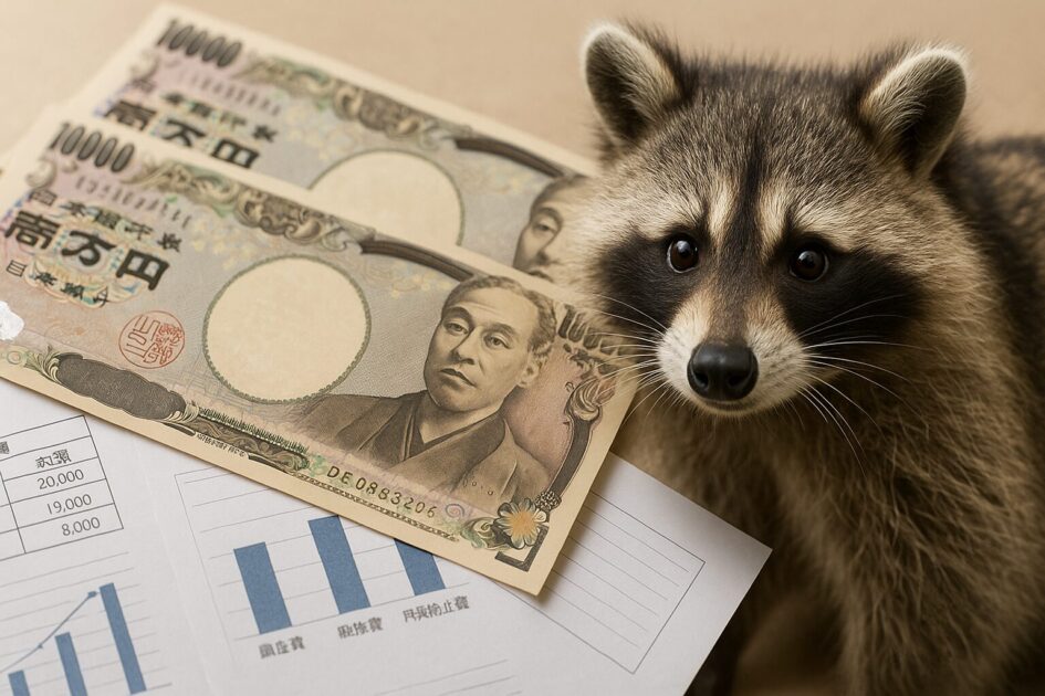 アライグマ駆除を業者に依頼した場合の料金相場と費用の内訳