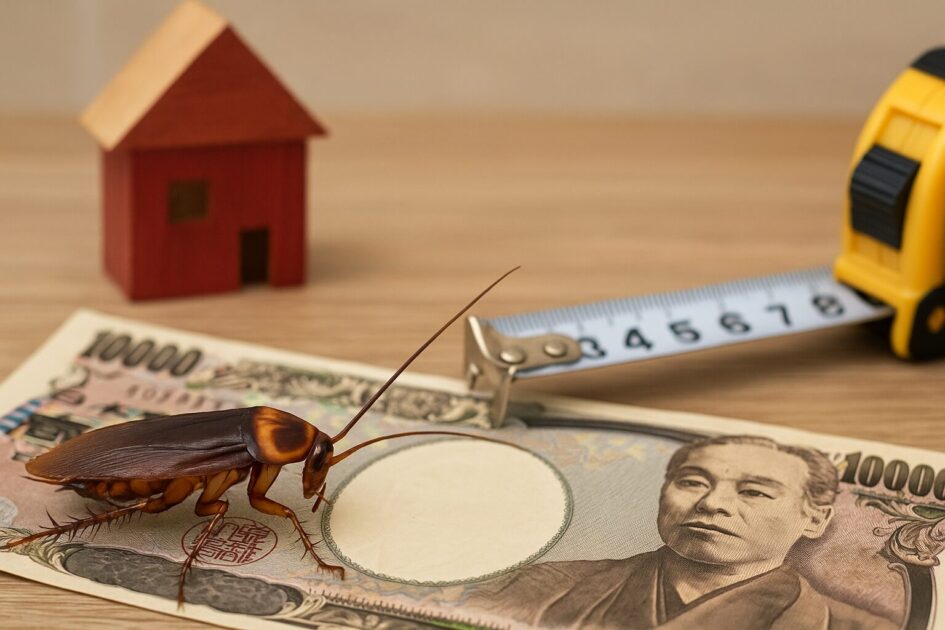 ゴキブリ駆除名古屋の料金相場の目安（戸建て・マンション・店舗）