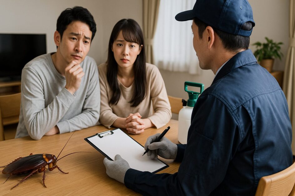 ゴキブリ駆除神戸で業者に依頼するときの流れと、即日対応の頼み方