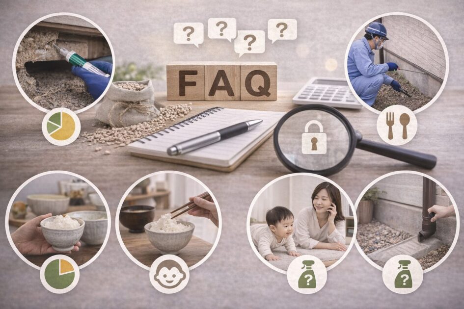シロアリ駆除の薬剤でよくある質問（FAQ）