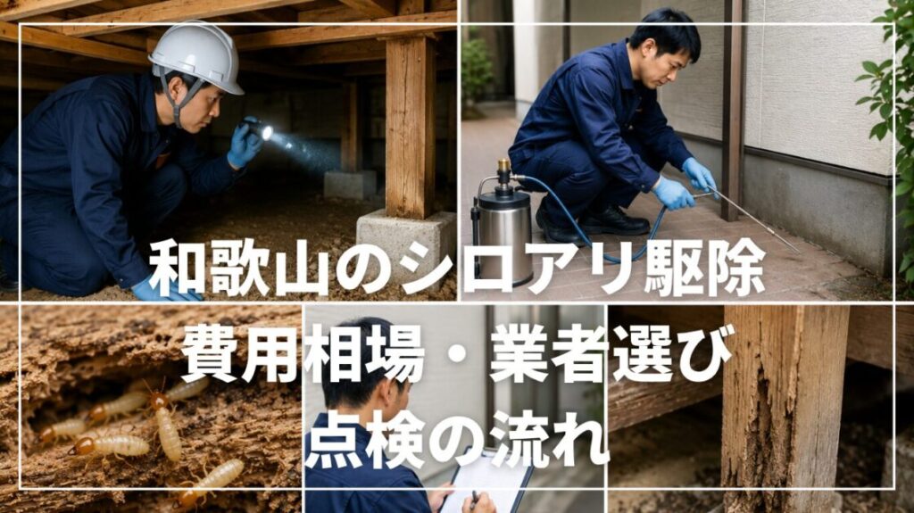 和歌山のシロアリ駆除|費用相場・業者選び・点検の流れ
