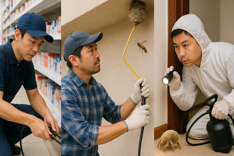 害虫駆除会社の種類と特徴（全国チェーン／地元業者／マッチング）
