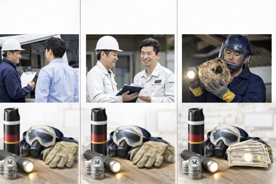 【比較】全国対応3社の特徴と使い分け｜スズメバチの巣駆除