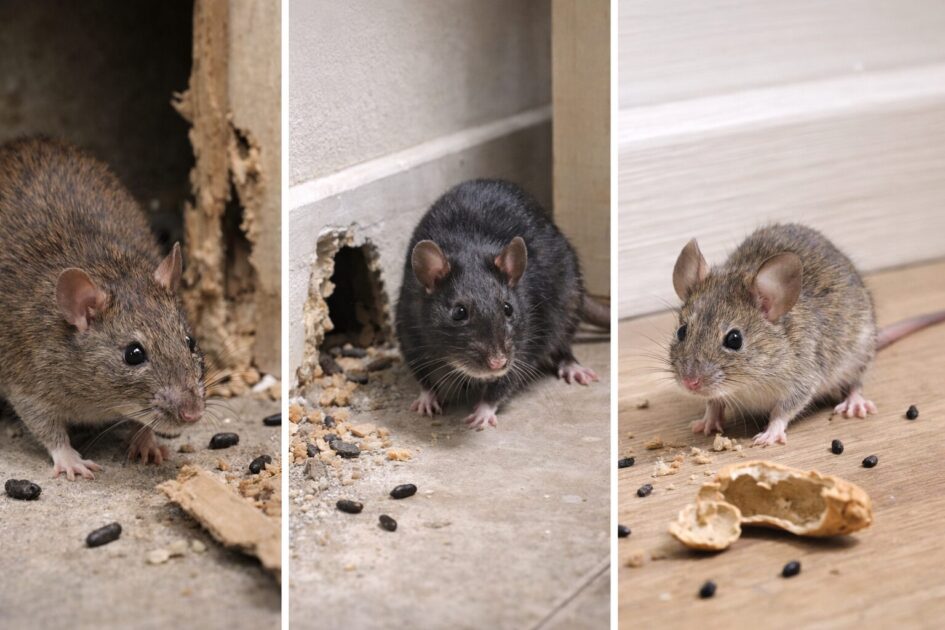 ネズミの種類とサイン｜ドブネズミ・クマネズミ・ハツカネズミ