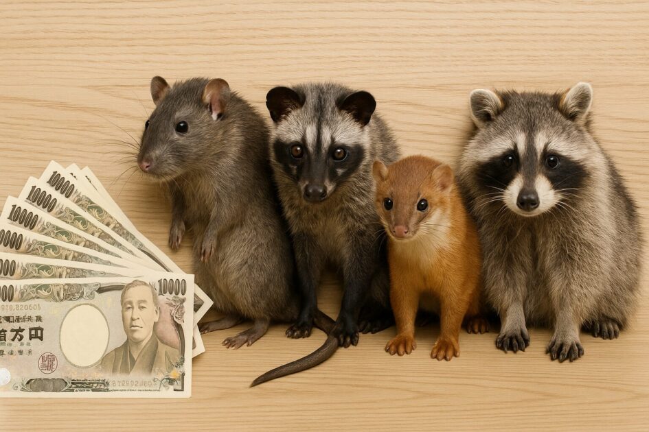 ダスキンの害獣・ネズミ駆除料金の基本イメージ