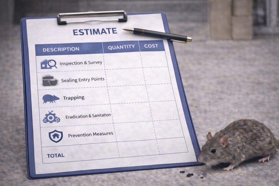 ネズミ駆除の無料見積書で必ず揃える項目（内訳テンプレ）