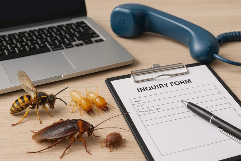 害虫駆除|初めてでもできる!問い合わせ〜見積もりの進め方