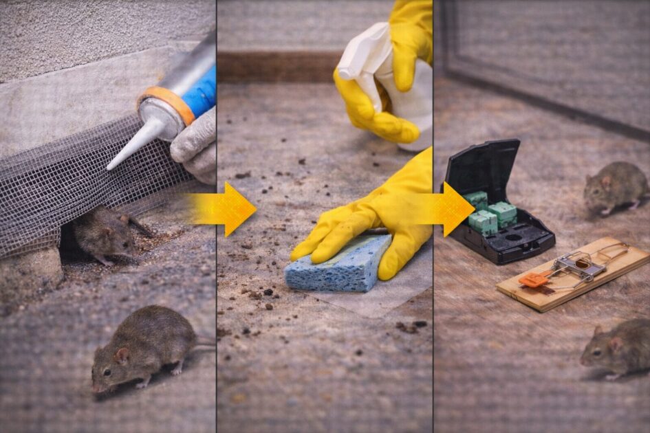 ネズミ駆除超音波でダメなら次にやること｜封鎖・清掃・トラップの優先順