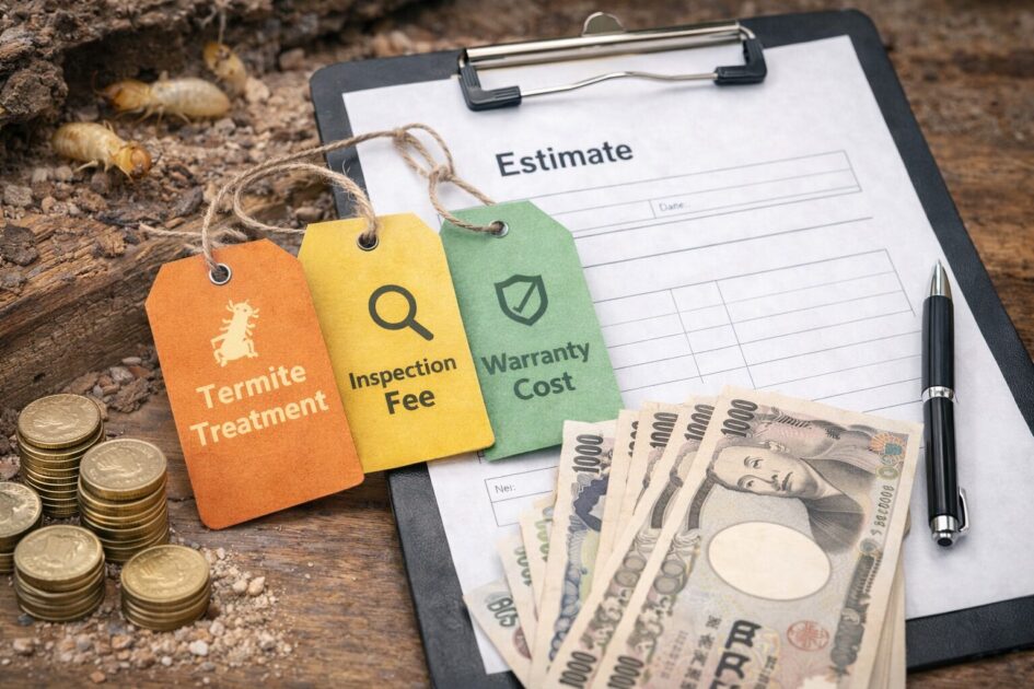 群馬のシロアリ駆除の費用相場と内訳（見積もりで揃える項目）