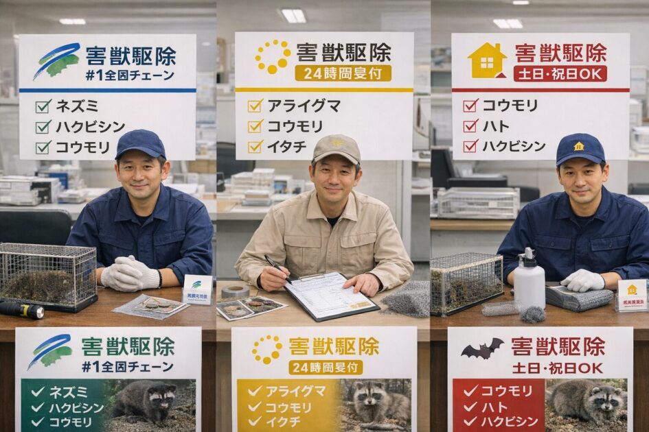 横浜市で使いやすい全国対応3社の使い分け