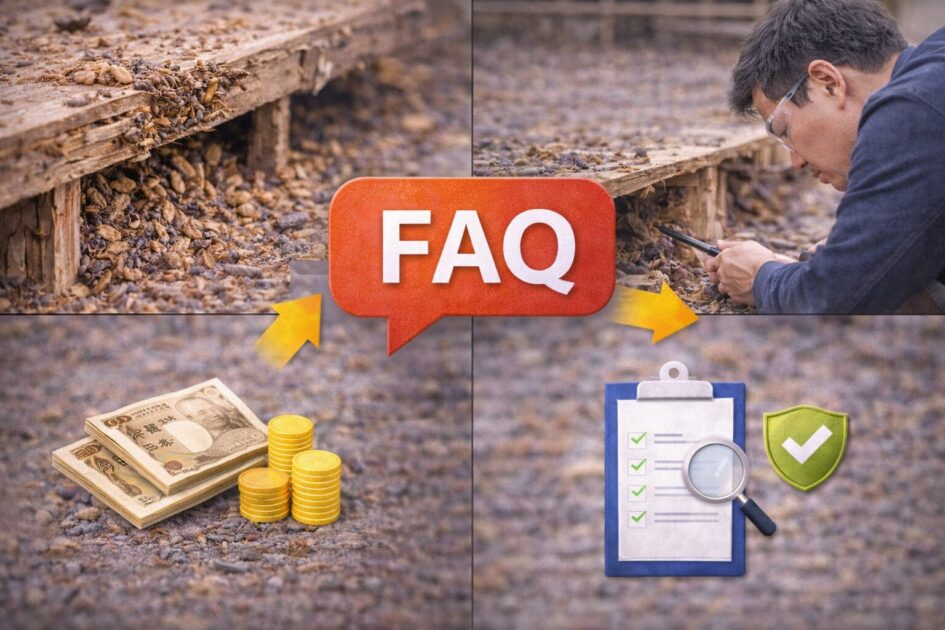 和歌山のシロアリ駆除でよくある質問（FAQ）