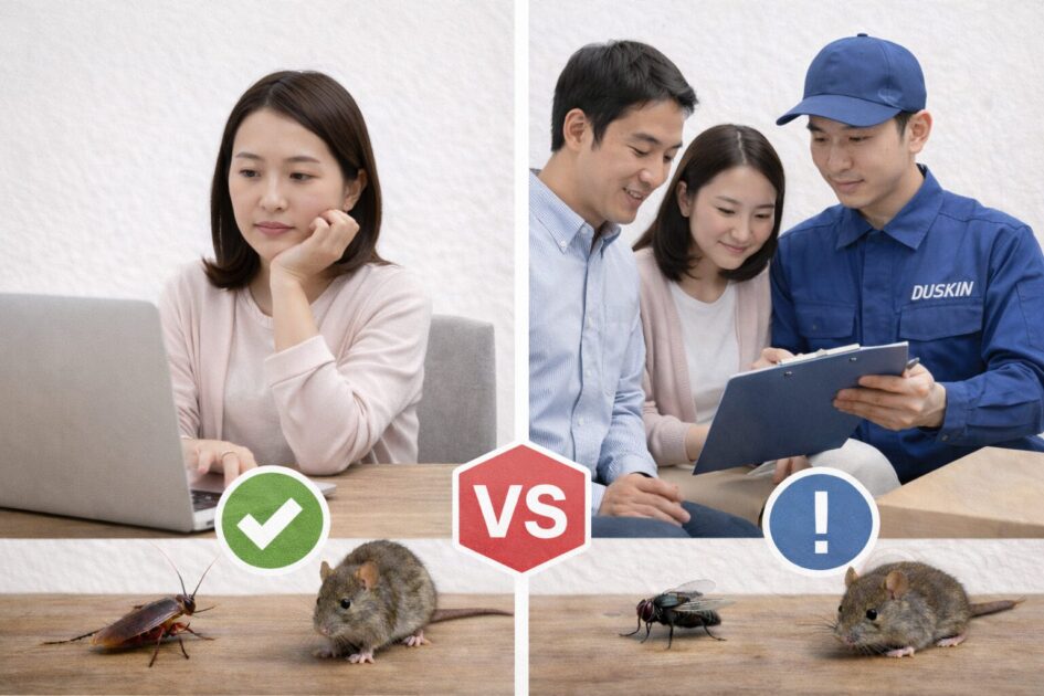 害虫駆除ダスキン｜「自力の線引き」と「比較」で失敗しない