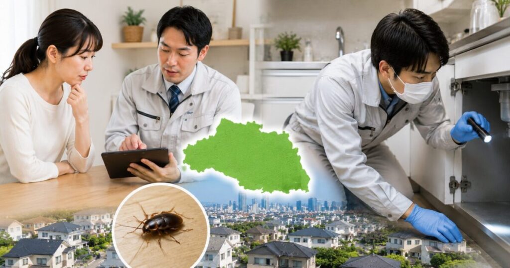 埼玉対応のゴキブリ駆除相談先2選と使い分け