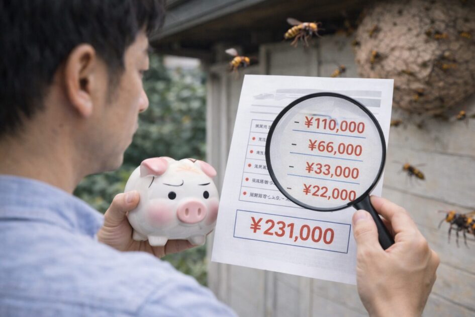 スズメバチ駆除業者選びで失敗しないチェックリスト（高額請求対策）