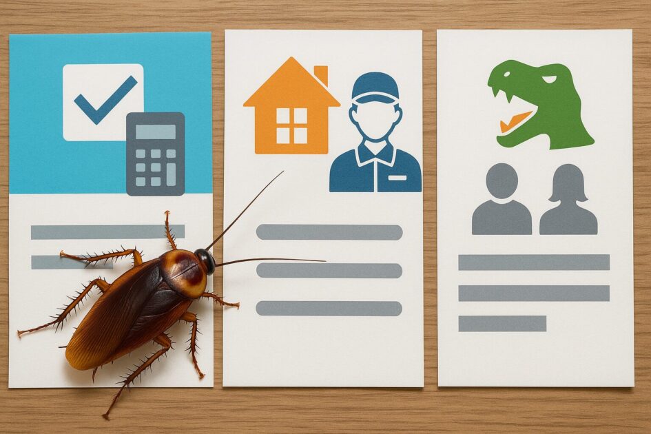 埼玉対応のゴキブリ駆除サービス比較（害虫駆除110番・害虫駆除屋・駆除ザウルス）