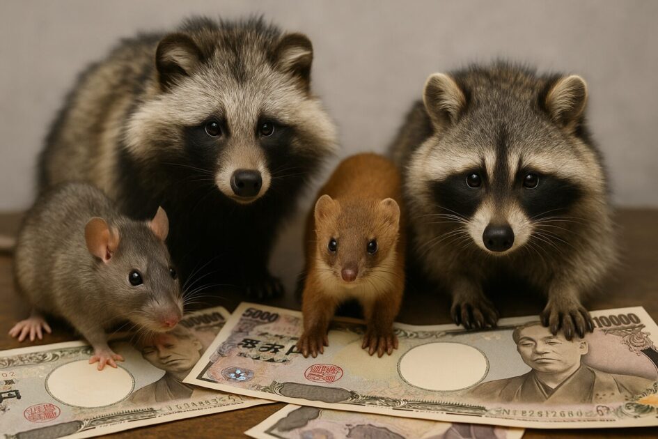 害獣駆除の料金例｜よくあるケース別の費用イメージ