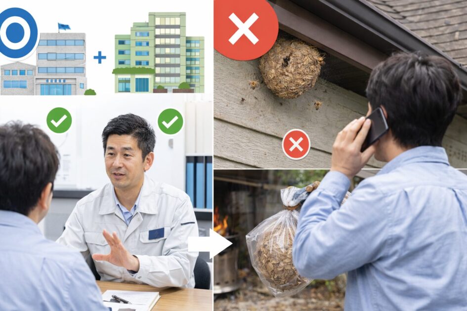 スズメバチの巣を駆除｜自治体に相談できること・できないこと（地域差あり）
