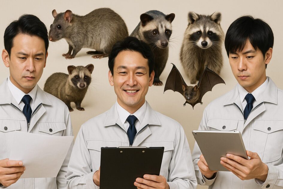 全国対応でおすすめしやすい害獣駆除業者3社の比較