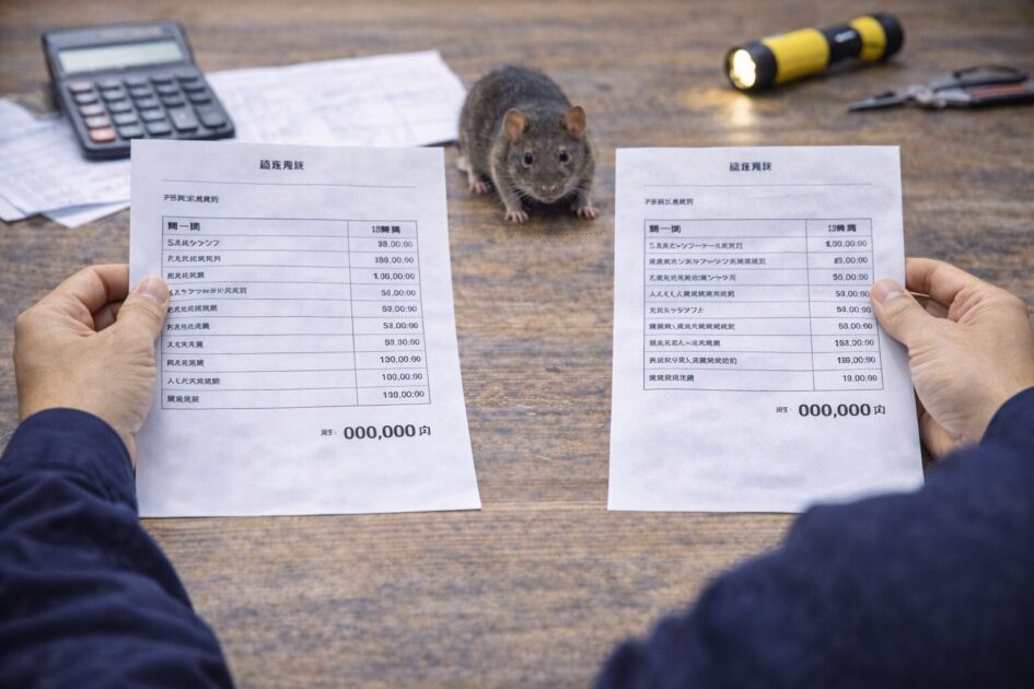 ネズミ駆除ダスキン｜比較は「内訳」と「再発防止の範囲」で決まる