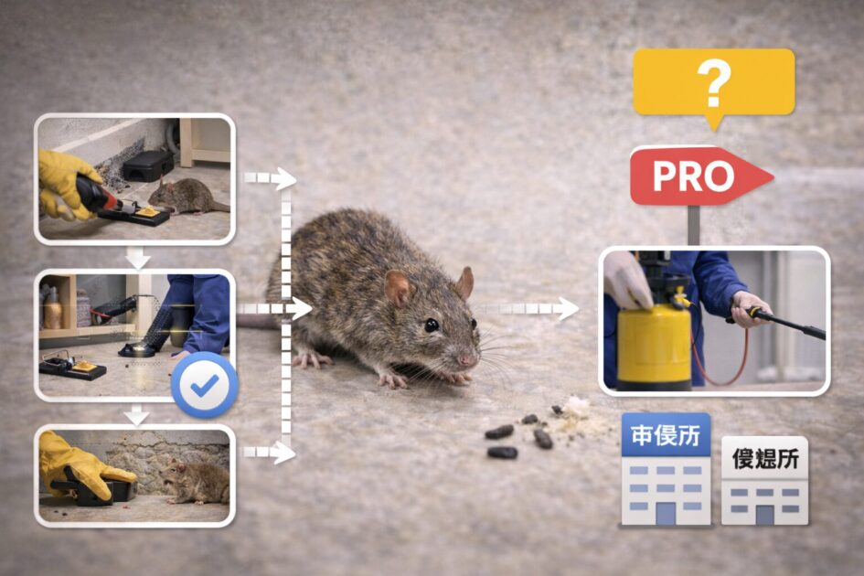 ネズミ駆除｜自力で進める手順と、迷ったときの最短ルート