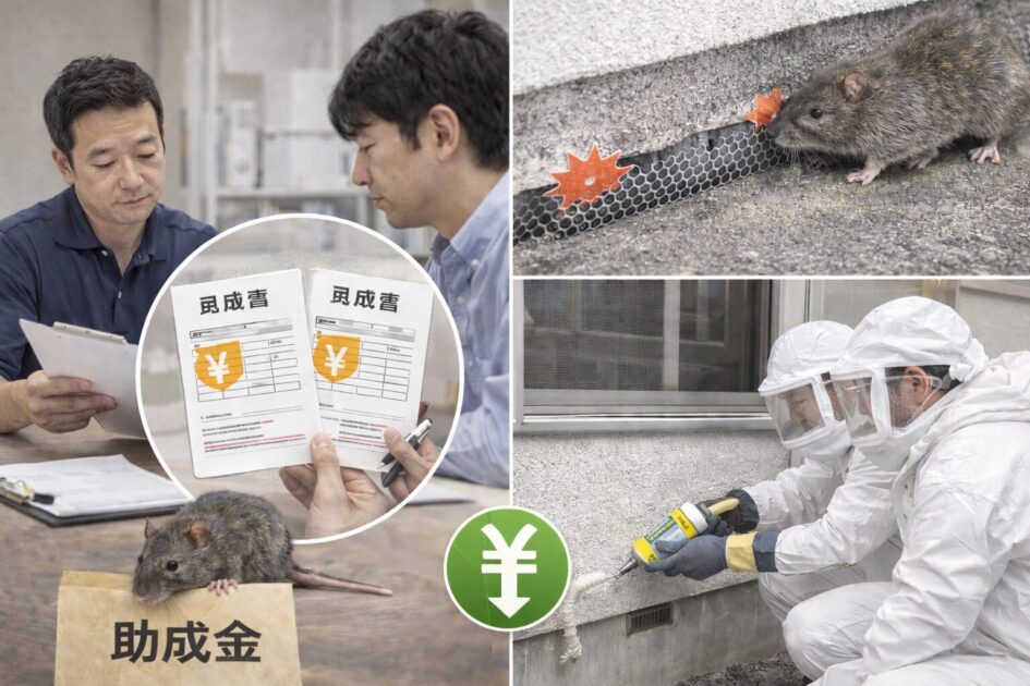 ネズミ駆除助成金が使えないときの費用を抑えるコツ｜相見積もりと「再発防止」で損しない