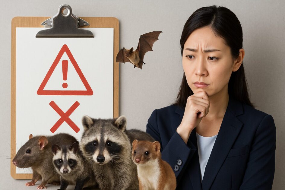 信頼できる害獣駆除業者を選ぶべき理由と、よくあるトラブル