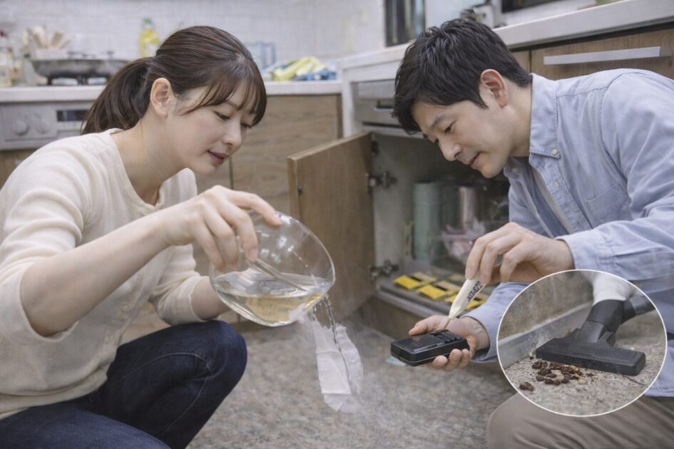 1週間で終わらせるゴキブリ駆除方法(エサ水・隠れ家・繁殖の潰し方)