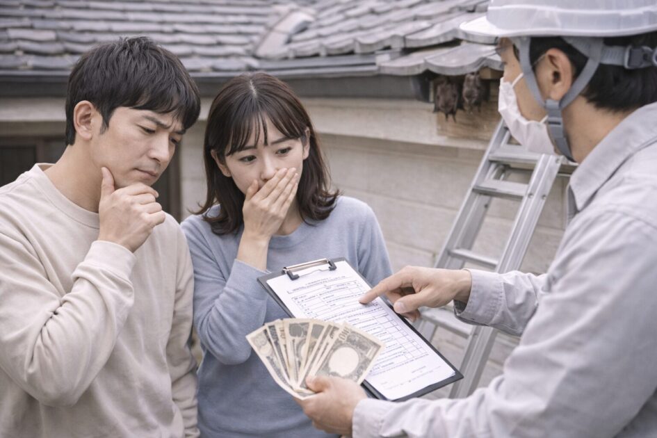 佐賀市のコウモリ駆除の費用相場|料金が上がる条件と目安